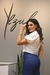 Camisa Cropped Samara - BRANCA na internet