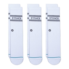 MEIA STANCE BASIC 3 PACK BRANCA - TAMANHO UNICO