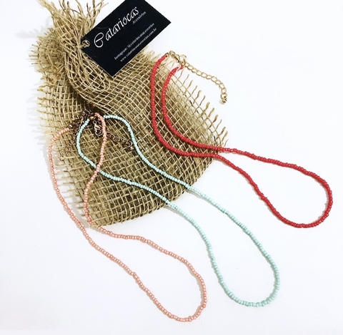 Colar Miçangas Candy Colors