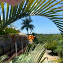 Pingente Cogumelo com gargantilha em prata 925 - comprar online