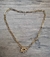 Colar dourado gabriela com strass