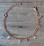 Pulseira angel dourada com pendentes de quartzo cristal cereja