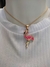 Gargantilha com pingente de flamingo rosa ana maia - comprar online