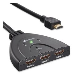 Switch Hdmi 3x1 Multiplicador Selector De Puertos Hdmi 1080p