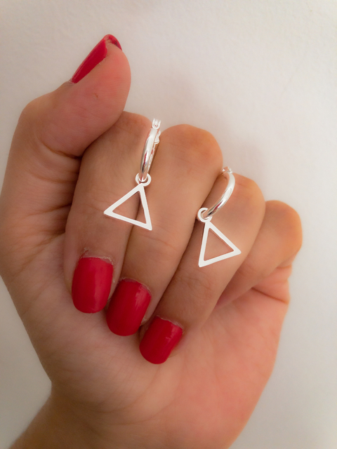 Argollas dije triangulo