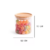 POTE 400ML DE VIDRO COM TAMPA DE BAMBU REDONDO EMPILHÁVEL - OIKOS