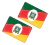 Par Adesivos Bandeira Carro Rio Grande Do Sul Resinado Bd53