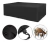Capa De Mesa Retangular 120x220x80 Impermeável Preto Liso