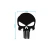 Adesivo Resinado Punisher Caveira Preto 15cm Compatível SPTS