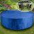 Capa Impermeável Para Mesa Redonda 185x110cm Bagum Azul Liso