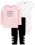 SET 3 PIEZAS BODYS Y PANTALON "CORAZONES"
