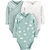 Pack 3 Bodies con broches laterales "Nubes"