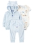 Carter´s Set 3 Piezas Body Mangas Cortas Campera Pantalon celeste - comprar online