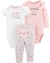 SET 3 PIEZAS BODYS Y PANTALON "FLORAL"