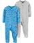 PACK 2 OSITO-PIJAMA DE ALGODON CON CIERRE