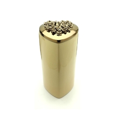 Caja corazón de cerámica gold