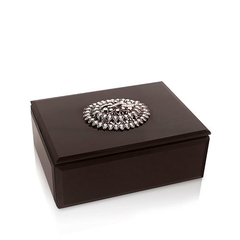 Caja de vidrio negra