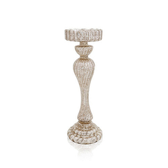 Candelabro de vidrio envejecido