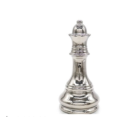 Figuras de ajedrez plateadas 21 cm - comprar online