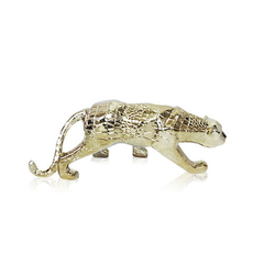 leopardo de cerámica efecto dorado 28*9