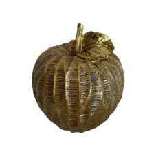 Manzana texturizada dorada