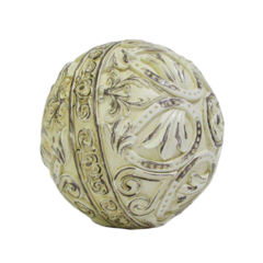 Esfera de resina beige