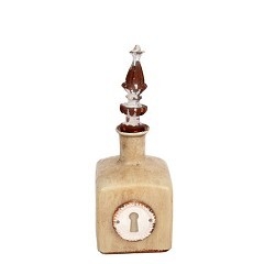 Potiche de cerámica beige