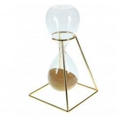 Reloj de arena linea metropolitan base dorada