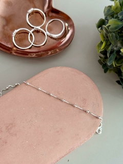Pulseira veneziana com bolinha prata 925 - comprar online