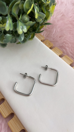 Argola quadrada aço inox - comprar online