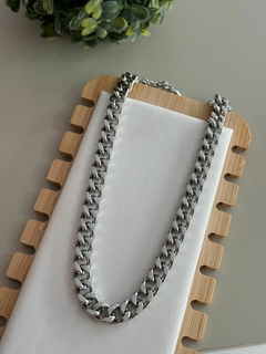 Choker elo grumet aço inox - comprar online