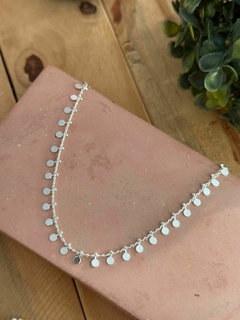 Choker moeda banhada a prata - comprar online