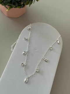 Choker buzios banhado a prata - comprar online