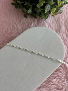 Pulseira fio duplo banhada a prata - comprar online