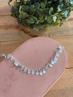 Pulseira moeda prata 925 - comprar online