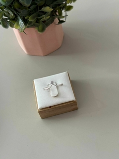 Anel princesa ponto de luz prata 925 - comprar online