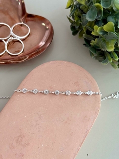 Pulseira zirconia prata 925 - comprar online
