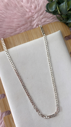 Choker corrente clipe banhado a prata - comprar online