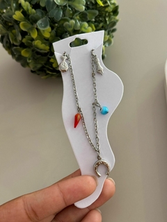 Tornozeleira patuá aço inox - comprar online
