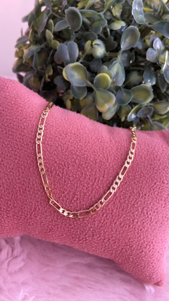 Pulseira feminina 3x1 folheada a ouro - comprar online