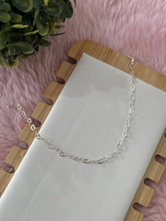 Choker elo coração prata 925 - comprar online