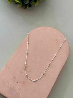 Choker bolinha prata 925 - comprar online