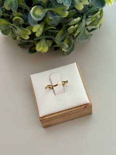 Anel falange zigzag banhado a ouro - comprar online