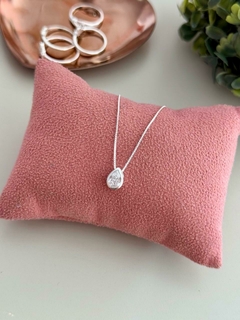 Colar ponto de luz gota prata 925 - comprar online