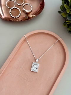 Colar NS das Graças cristal banhado a prata - comprar online