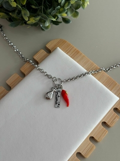 Pulseira fortuna aço inox na internet