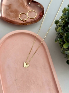 Choker borboleta banhada o ouro - comprar online