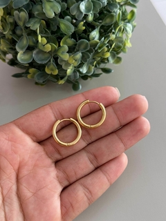 Argola aço inox dourado - comprar online