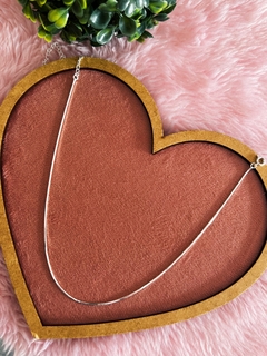 Choker fio banhada a prata