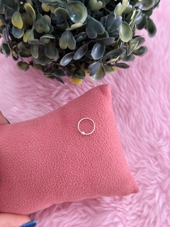 Piercing de nariz aro com bolinha Prata 925